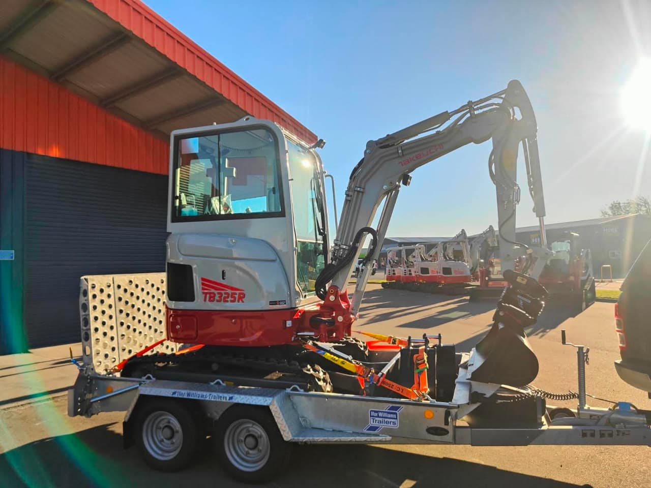 Hire South Takeuchi TB325R 2.5-tonne digger available for dry hire in Cromwell, Central Otago